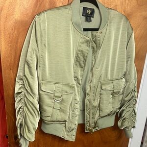 Women’s Olive Bomber Jacket